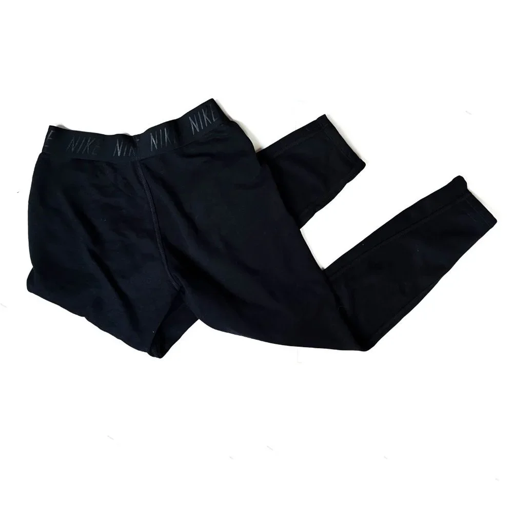 NIKE black athletic pants w/pockets + elastic waist band size S - Picture 3 of 6